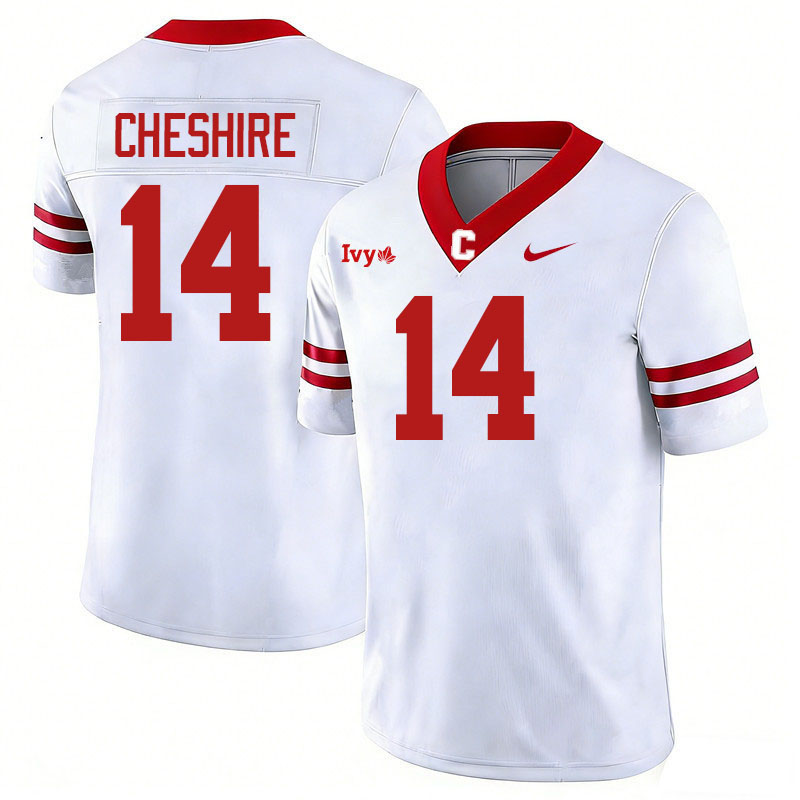 Cornell Big Red #14 Joey Cheshire College Football Jerseys,Uniforms Stitched-White